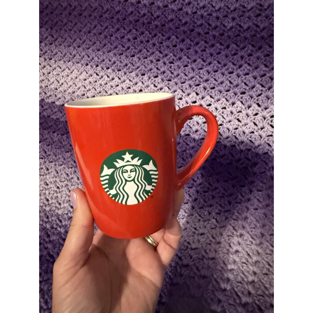 Starbucks 2021 Red Ceramic Coffee Mug Cup Classic Mermaid 10oz Holiday Mug